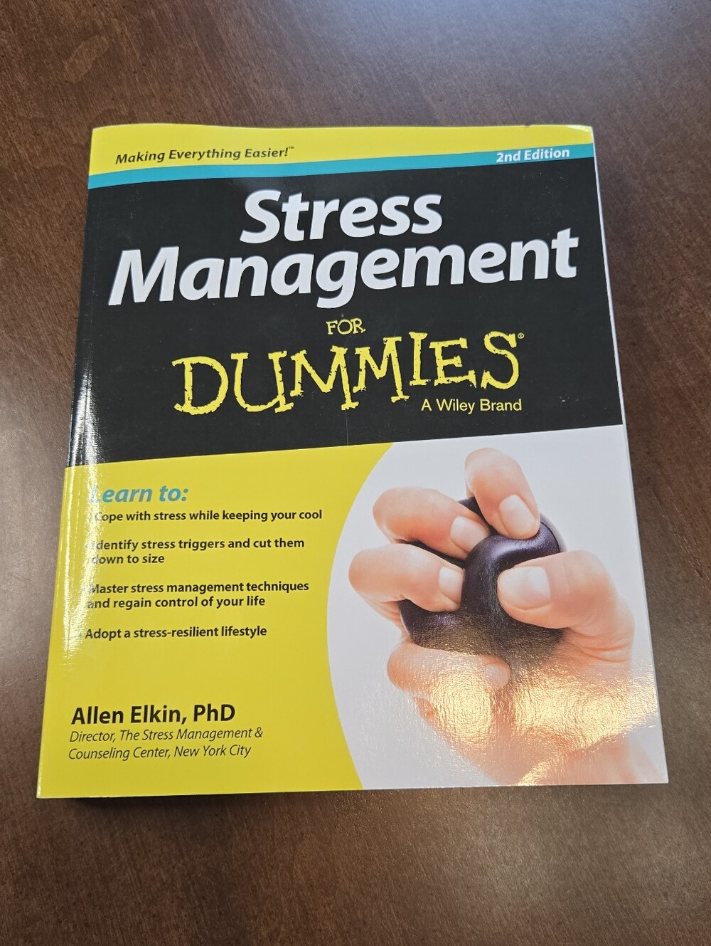 Stress Management For Dummies By Allen Elkin, 2013 Book 9781118523926